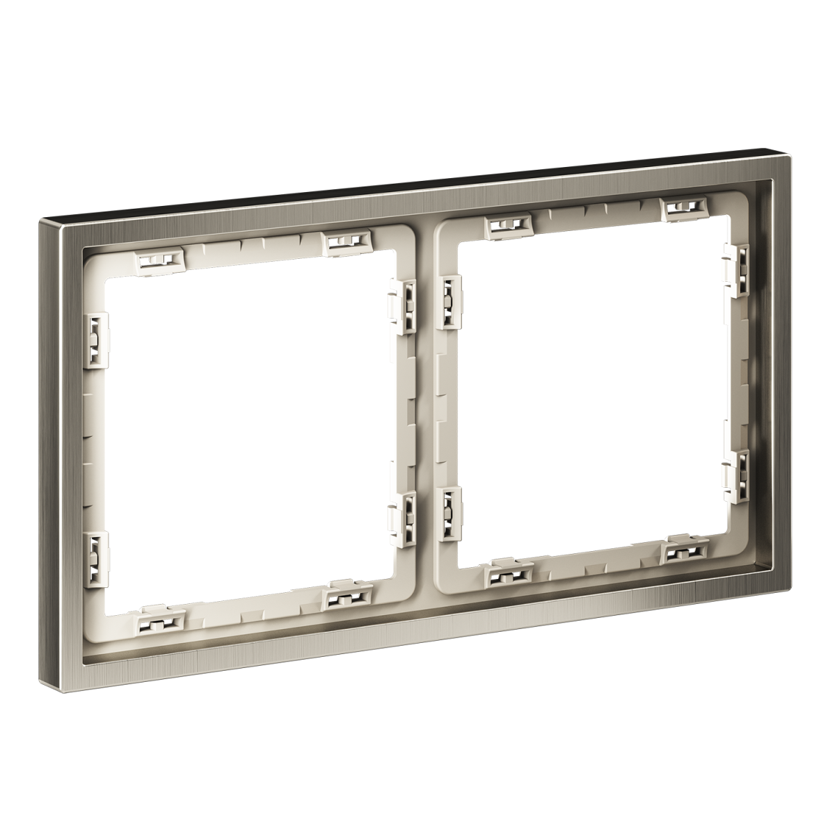 Рамка металлическая на 2 поста Voltum S70 Metal (никель) VLSM120211 в #REGION_NAME_DECLINE_PP#