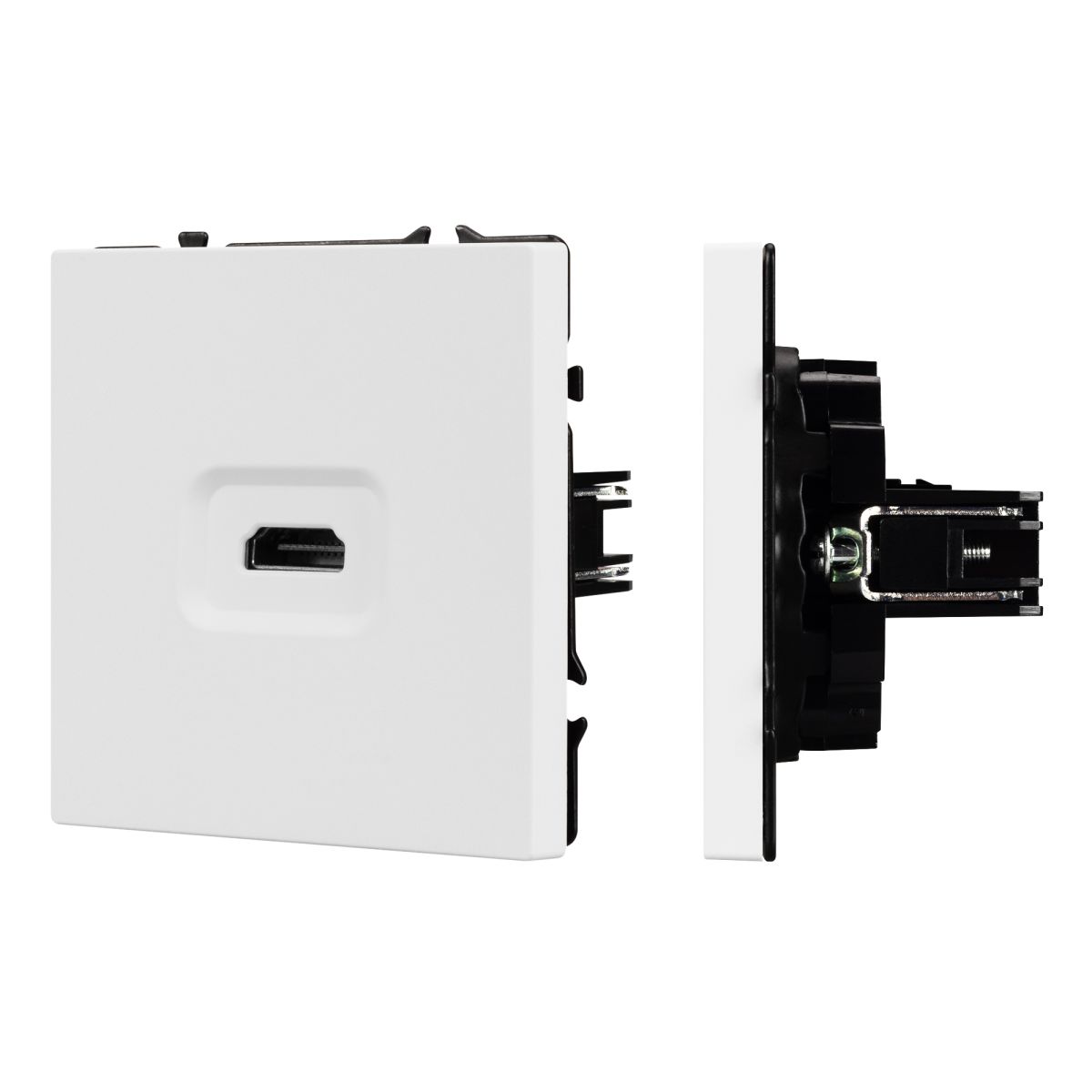 Механизм HDMI розетки Arlight SCT-NOBE-MHD1-SFPL-WH (Белый кварц) 061846 в Санкт-Петербурге