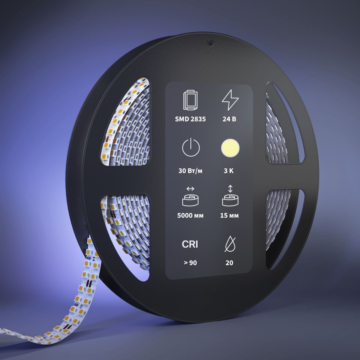 Светодиодная лента Maytoni Led Strip 24В 2835 30Вт/м 3000К 5м IP 20 201326 в Санкт-Петербурге