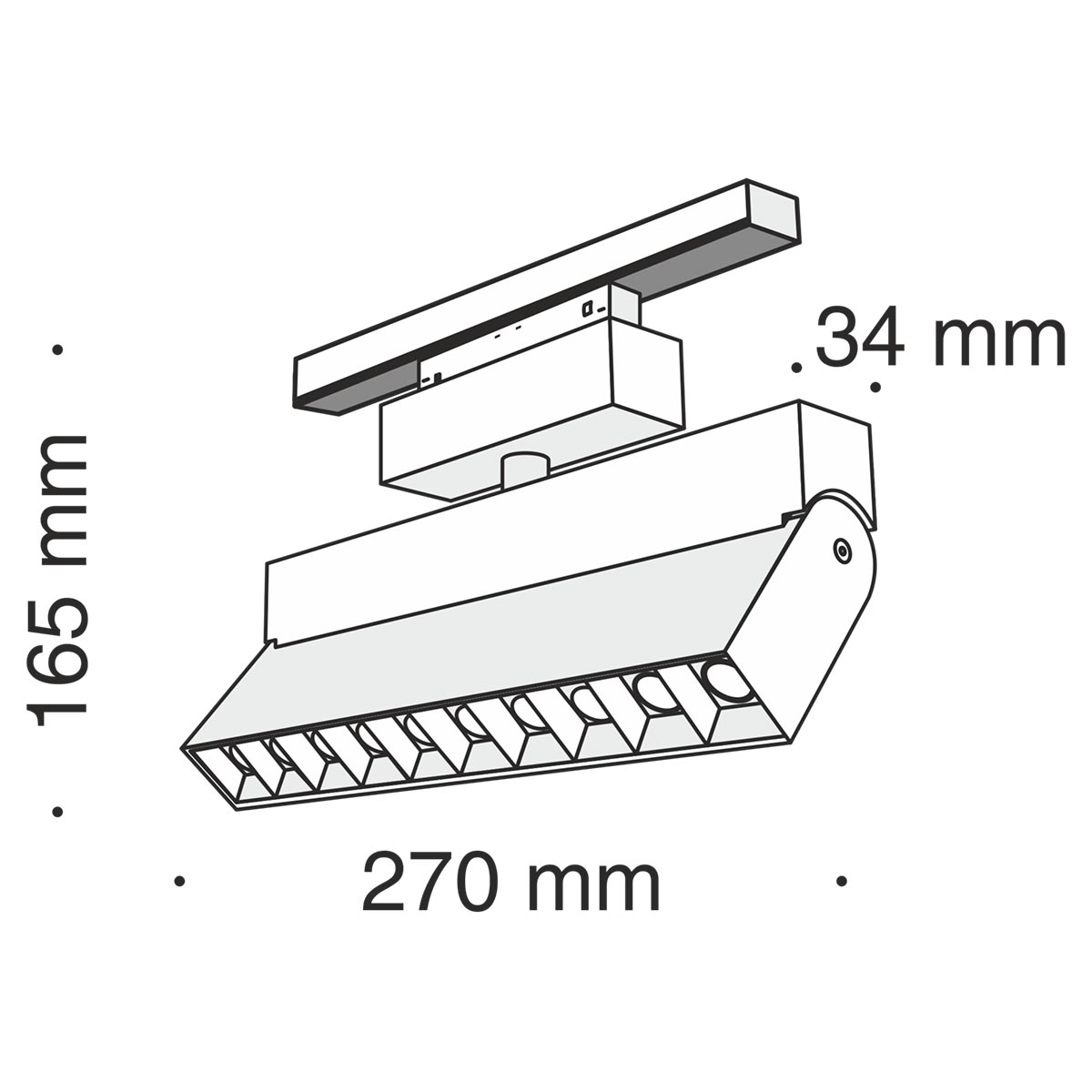 Трековый светильник Maytoni Track lamps TR015-2-20W3K-B УЦ в Санкт-Петербурге