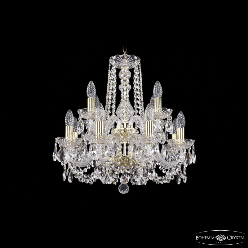 Подвесная люстра Bohemia Ivele Crystal 1402/8+4/160/2d G в Санкт-Петербурге