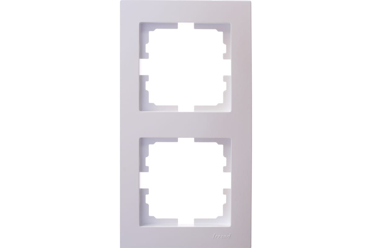 Рамка 2-ая вертикальная без вст жемчужный Lezard Vesna 742-3000-152 в Санкт-Петербурге