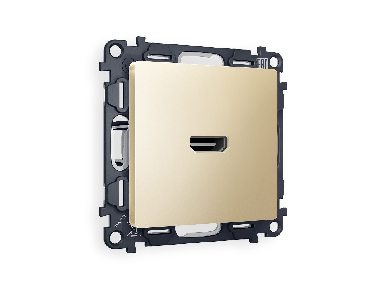 Комплект механизма розетки HDMI 2.0 40V/500mA 2.0GHz 5-18Gbit/s Ambrella Volt Alfa MA614010 в Санкт-Петербурге