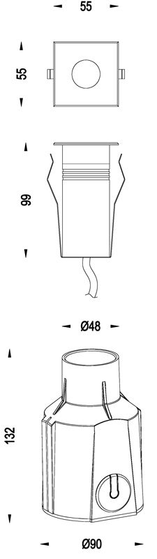 Грунтовый светильник Deko-Light Square COB 730244 в Санкт-Петербурге