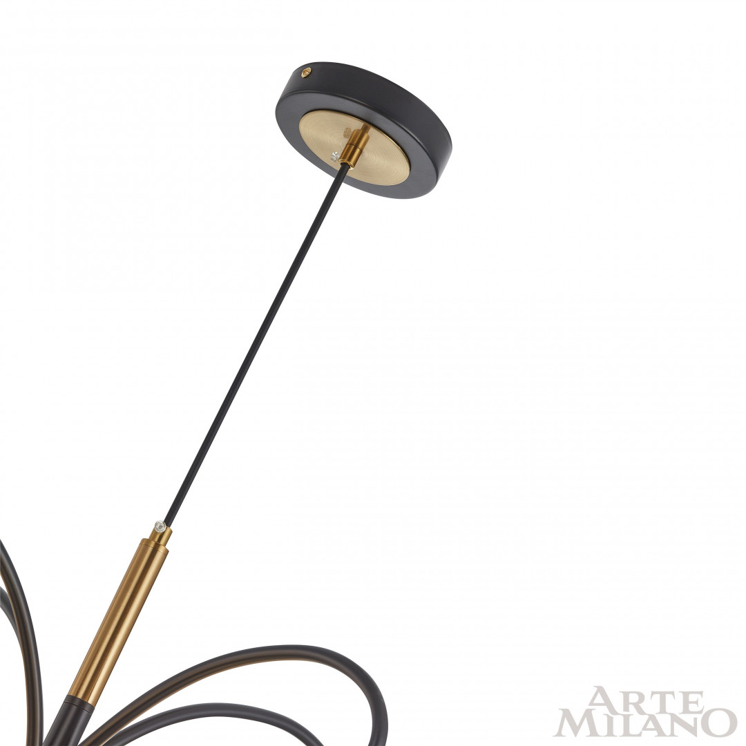 Подвесная люстра Arte Milano Neapolis 273808/4+1 BK/GD в Санкт-Петербурге