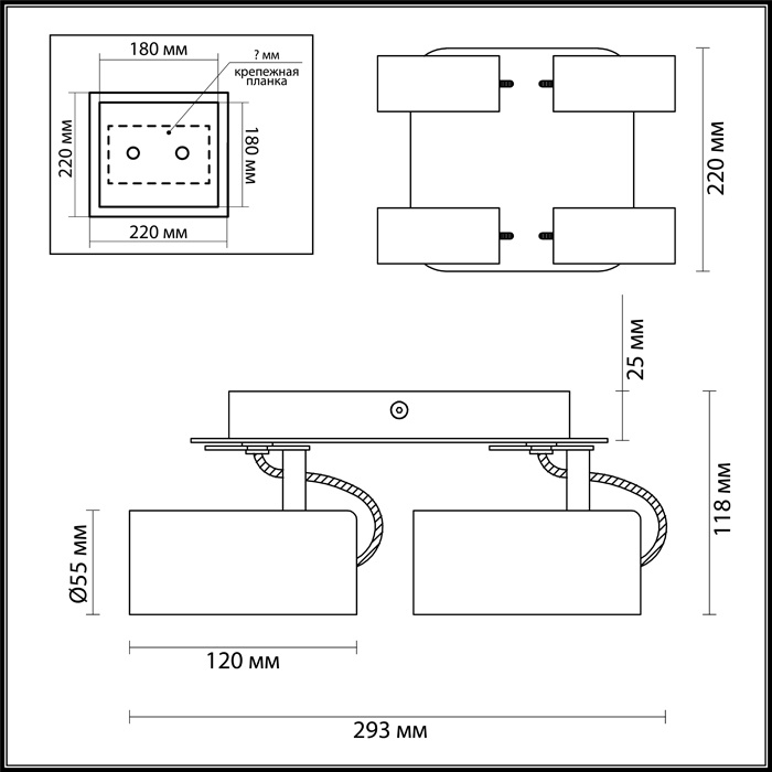 Спот Odeon Light Corse 3872/4C в Санкт-Петербурге