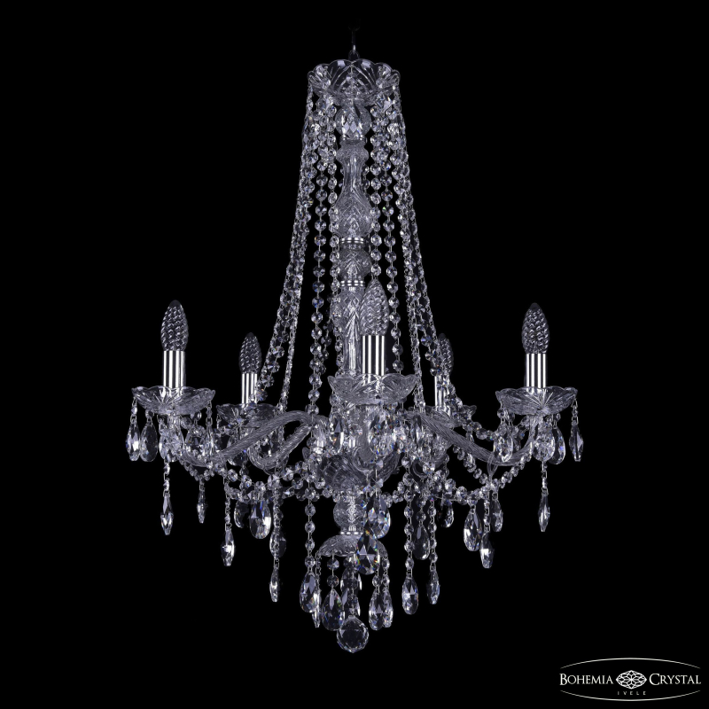 Подвесная люстра Bohemia Ivele Crystal 1415/5/200/h-75 Ni в Санкт-Петербурге
