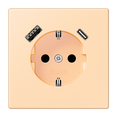 Розетка 2K+З USB Typ AC Jung LC1520-15CA223 в Санкт-Петербурге