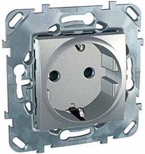 Розетка Schneider Electric Unica б/з со шторками 16A 250V MGU5.033.30ZD в Санкт-Петербурге