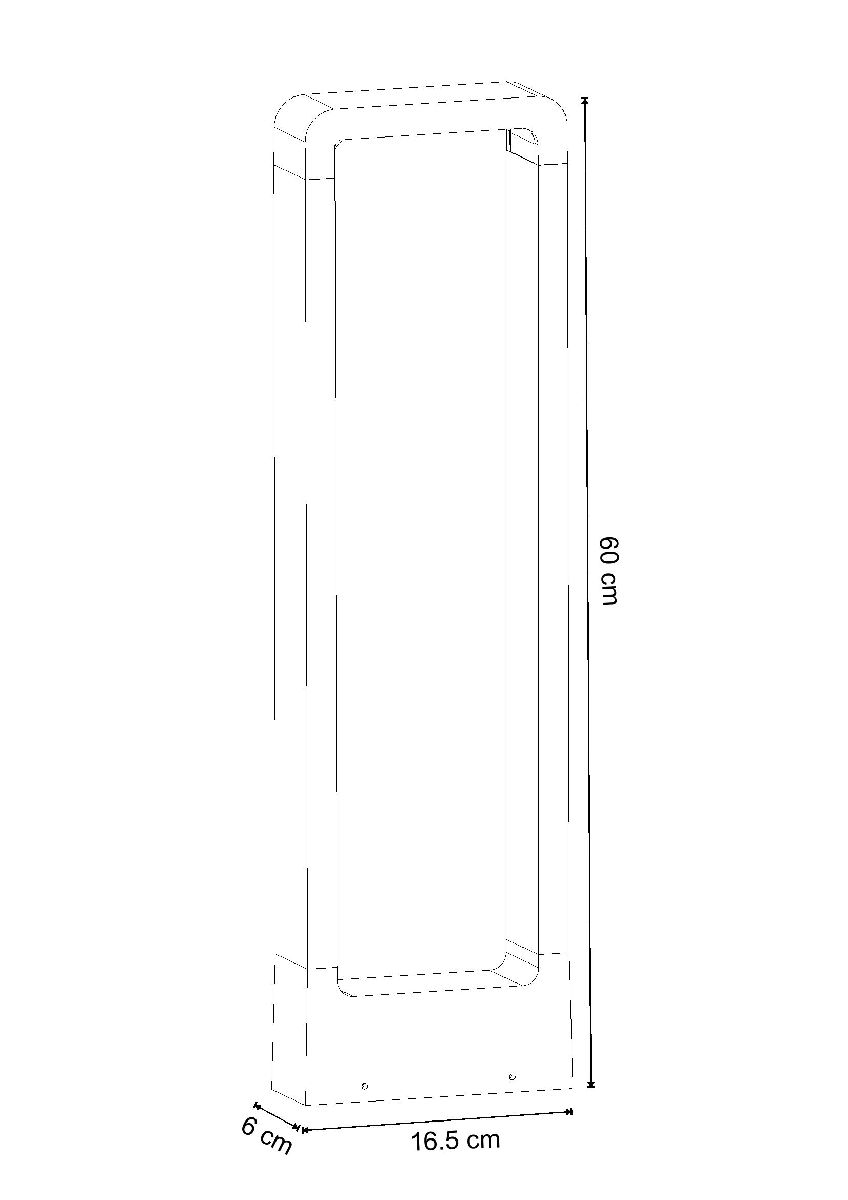 Ландшафтный светильник Arte Lamp Trapezio A2060PA-1BK в Санкт-Петербурге