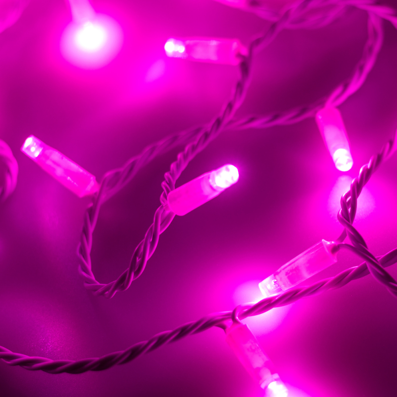Светодиодная гирлянда Arlight ARD-String-Classic-10000-White-100LED-Flash PINK 025822 в Санкт-Петербурге