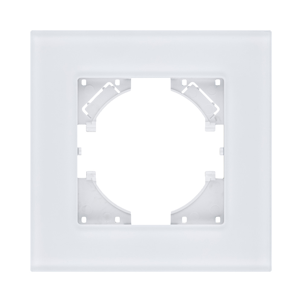 Рамка 1-постовая, стекло белый Kollinger Reflex MG RM1WH в #REGION_NAME_DECLINE_PP#