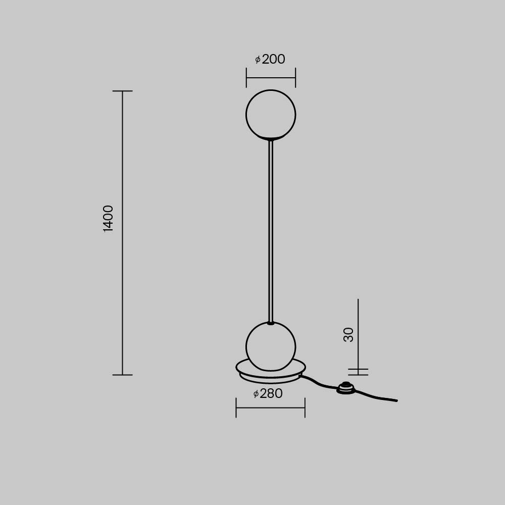 Торшер Maytoni Twins MOD427FL-L20B3K в #REGION_NAME_DECLINE_PP#