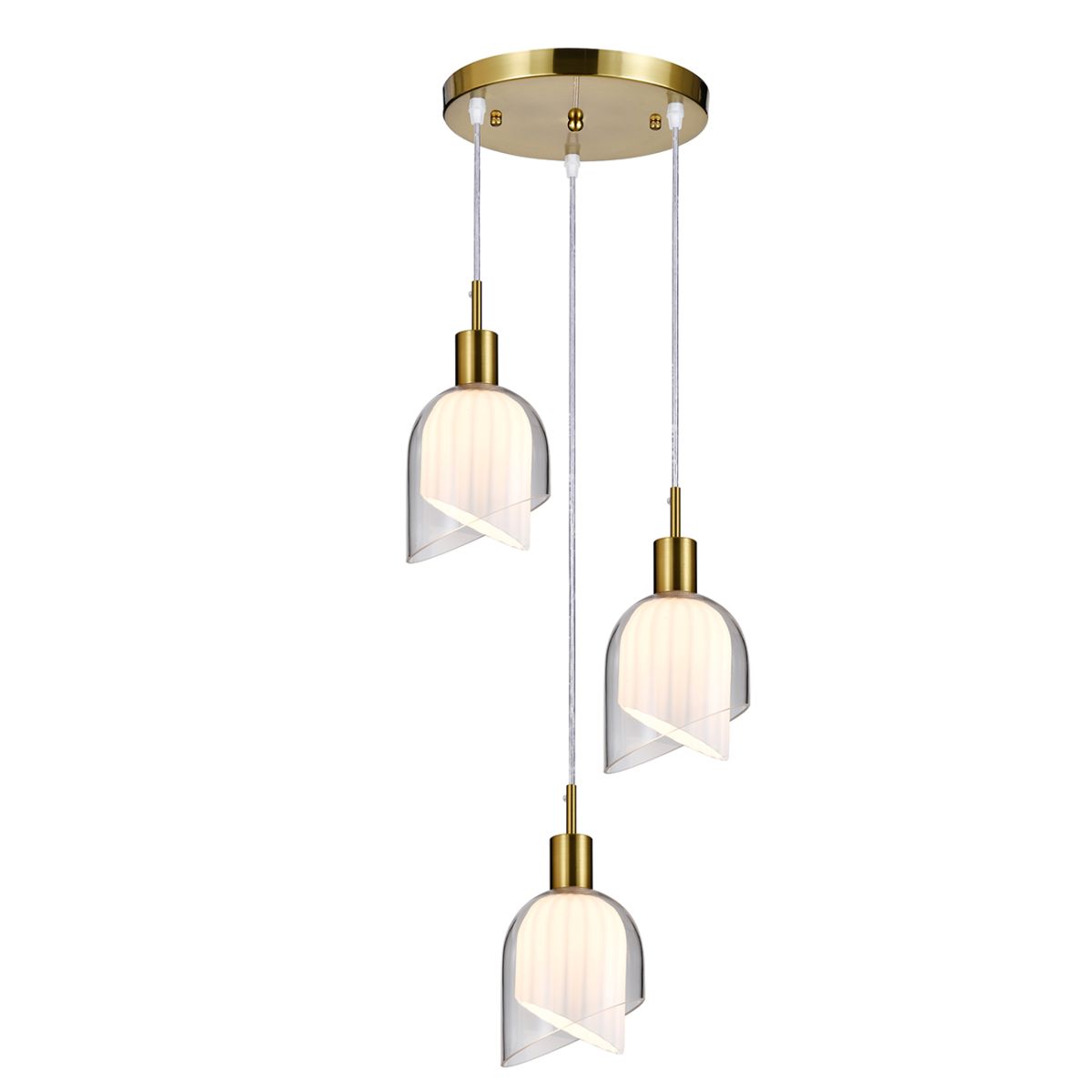 Подвесной светильник Indigo Rintocco 11074/3P Brass V000615 в Санкт-Петербурге