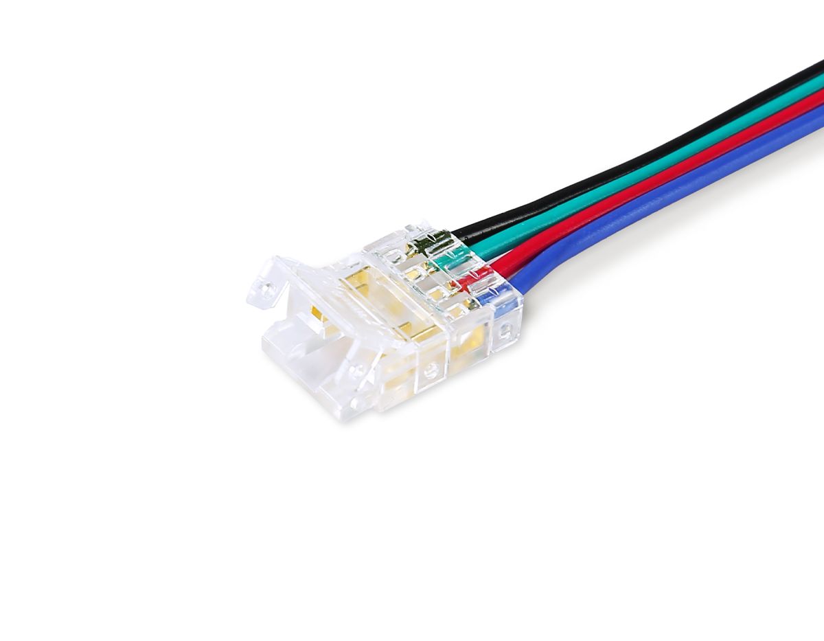 Соединитель гибкий двухсторонний Ambrella Light Illumination COB RGB 12/24V для лент 10mm (4 конт.) (5шт. в комплекте) GS7921 в #REGION_NAME_DECLINE_PP#