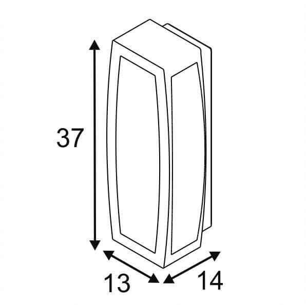 Уличный настенный светильник SLV Meridian Box 2 230655 в Санкт-Петербурге