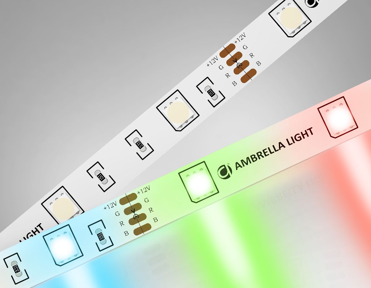 Светодиодная лента Ambrella Light LED Strip 12В 5050 7,2Вт/м RGB 5м IP20 GS2201 в Санкт-Петербурге