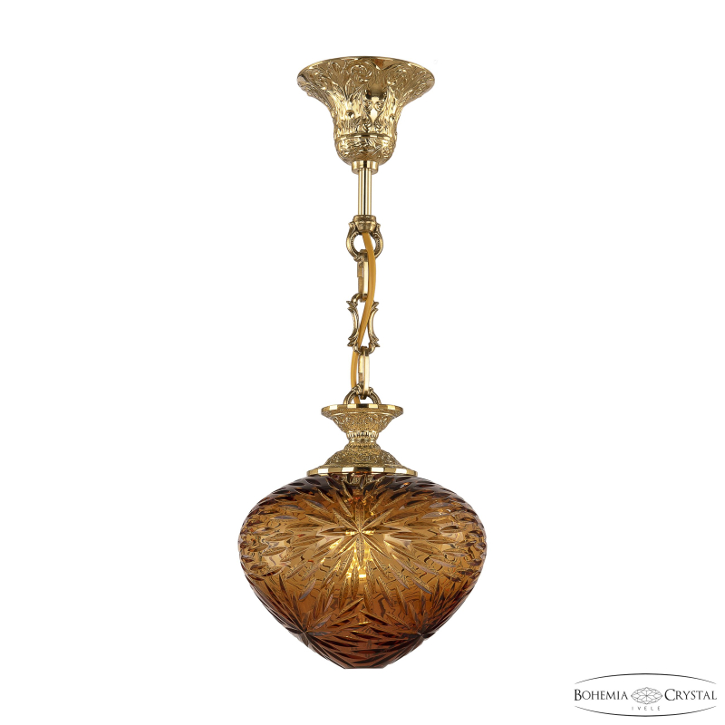 Подвесной светильник Bohemia Ivele Crystal 7003P/18 G Amber/H-1A в Санкт-Петербурге