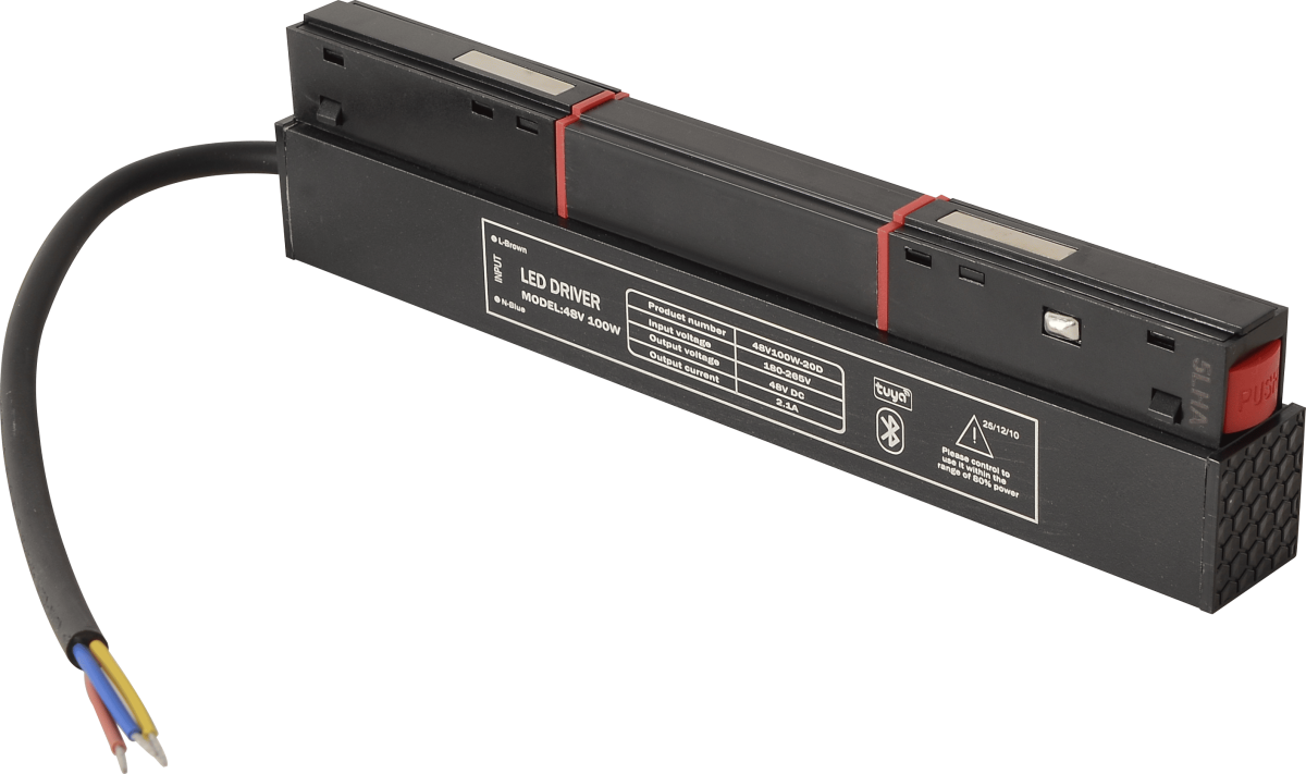 Драйвер для магнитного шинопровода Crystal lux 48V, 100W CLT 0.203 08 BL SMART в Санкт-Петербурге