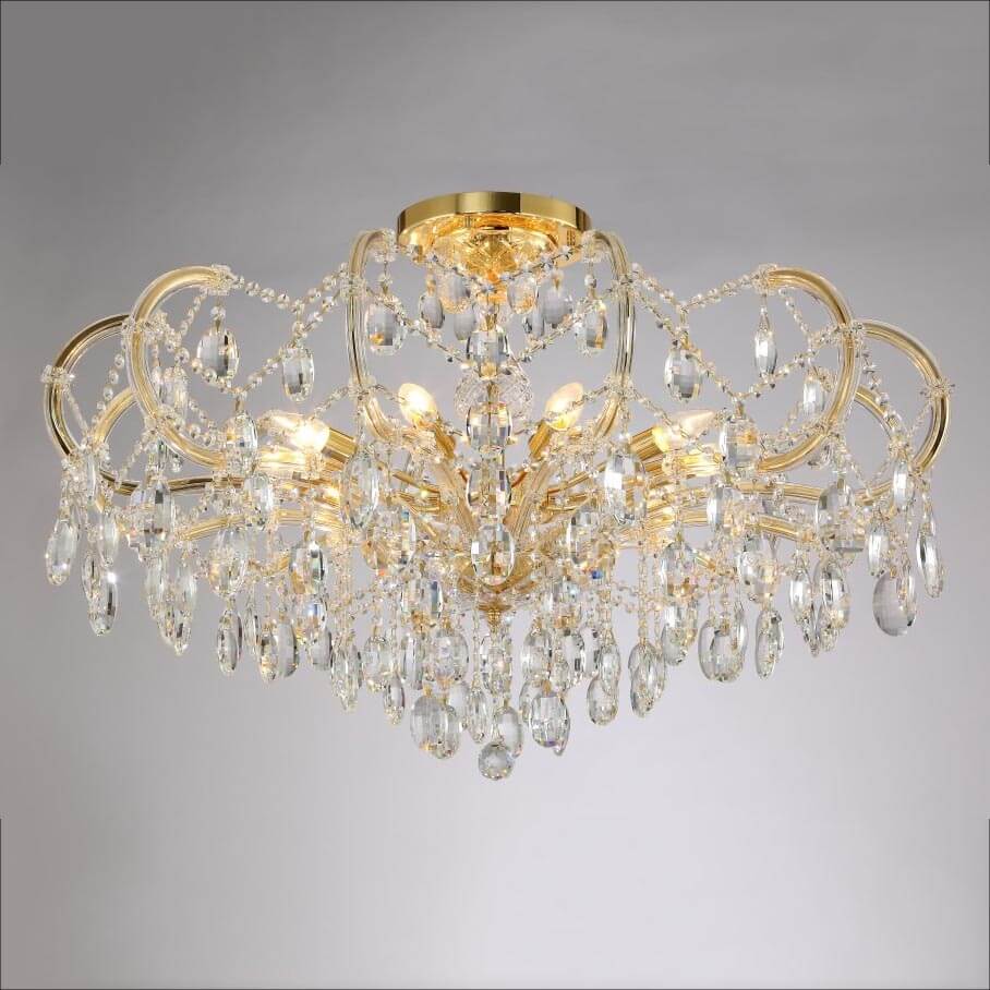 Подвесная люстра Crystal Lux Hollywood SP-PL10 Gold D1000 в #REGION_NAME_DECLINE_PP#