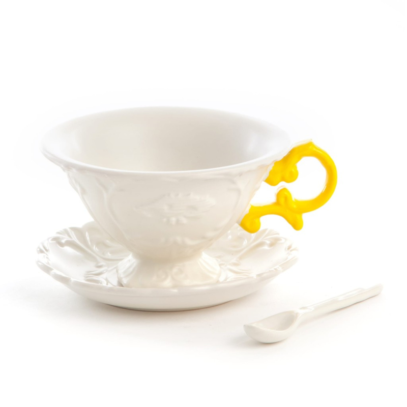 Блюдце с чашкой I-Tea Yellow Seletti I-Wares 09858 GIA в Санкт-Петербурге