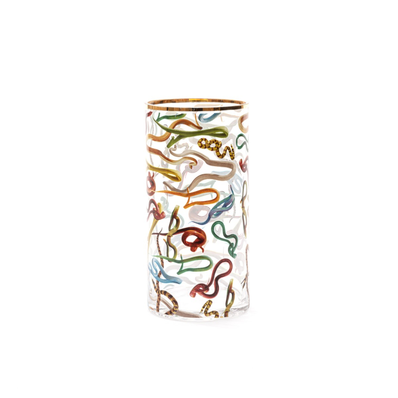 Ваза Snakes Medium Seletti Toiletpaper Glass Vase 14171 в #REGION_NAME_DECLINE_PP#