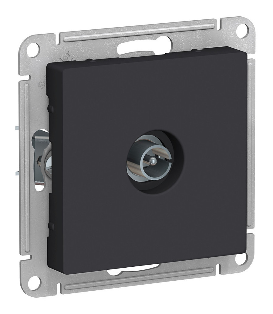 ТВ-розетка оконечная, механизм Systemе Electric AtlasDesign Карбон ATN001093 в Санкт-Петербурге