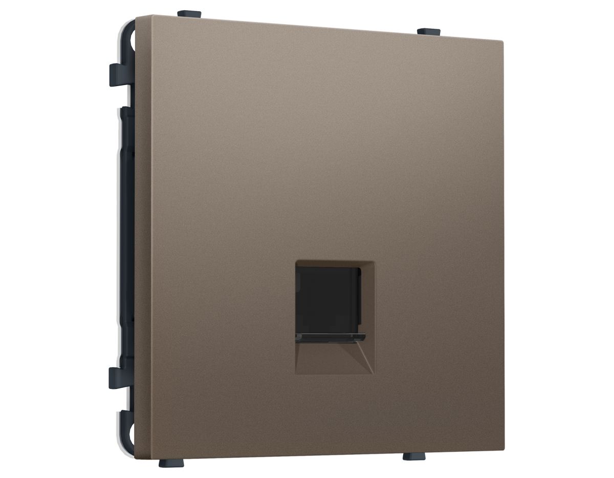 Комплект механизма телефонной розетки SIGMA Темная бронза матовый RJ-11 Ambrella Volt MS642030 (SP6420, PR190) в #REGION_NAME_DECLINE_PP#