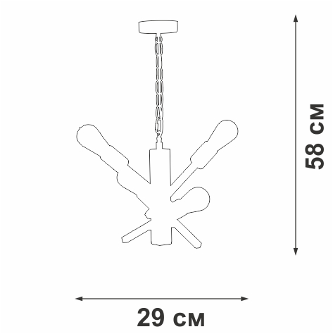 Подвесная люстра лофт Vitaluce V3009-1/4 в Санкт-Петербурге