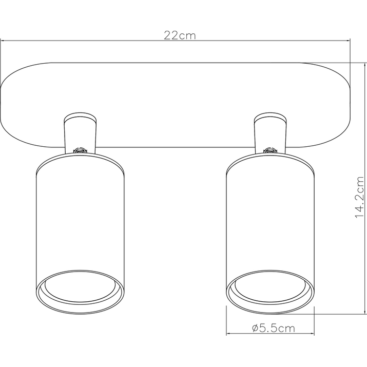 Спот Arte Lamp Aquarius A3226PL-2BK в Санкт-Петербурге