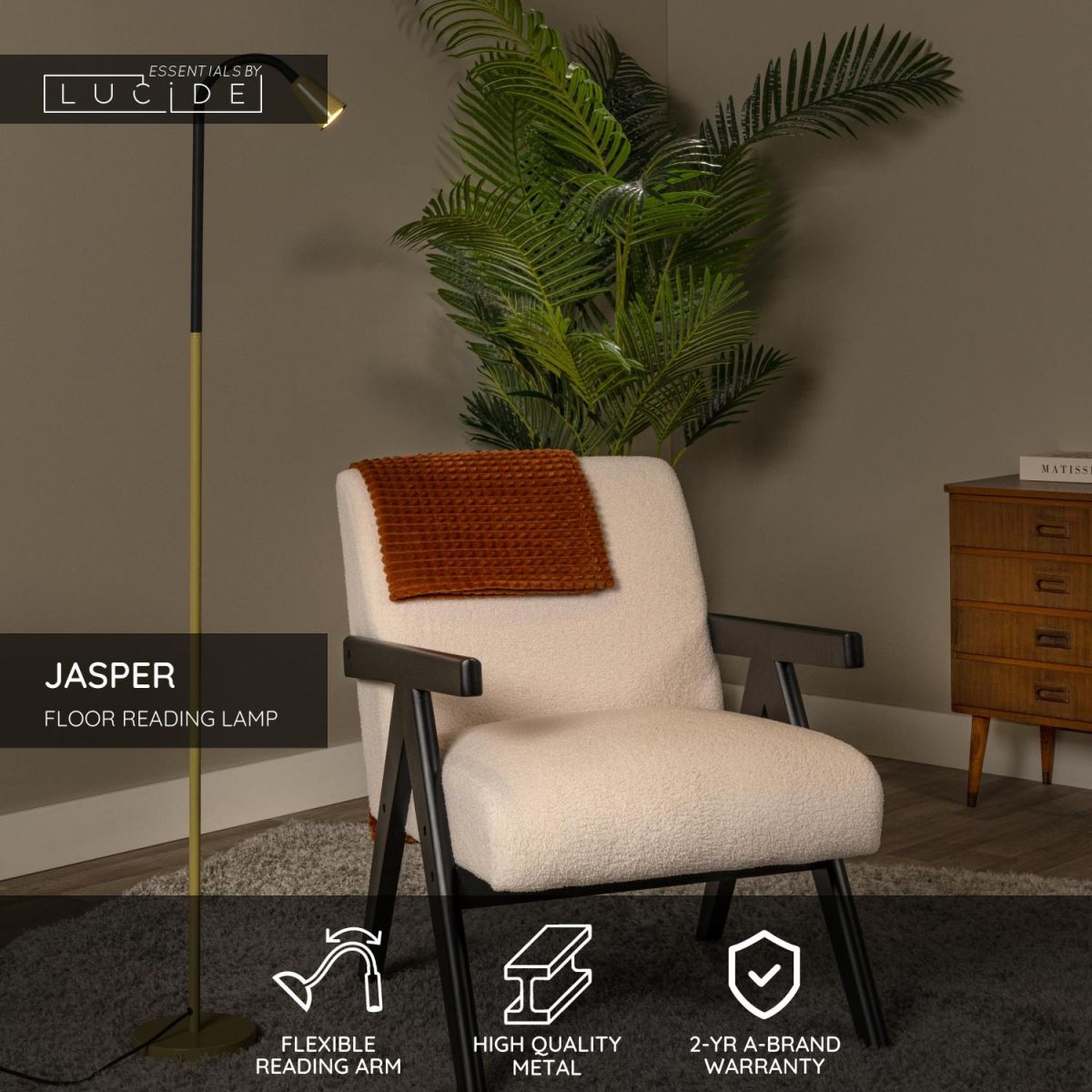 Торшер Lucide Jasper 65706/01/33 в #REGION_NAME_DECLINE_PP#