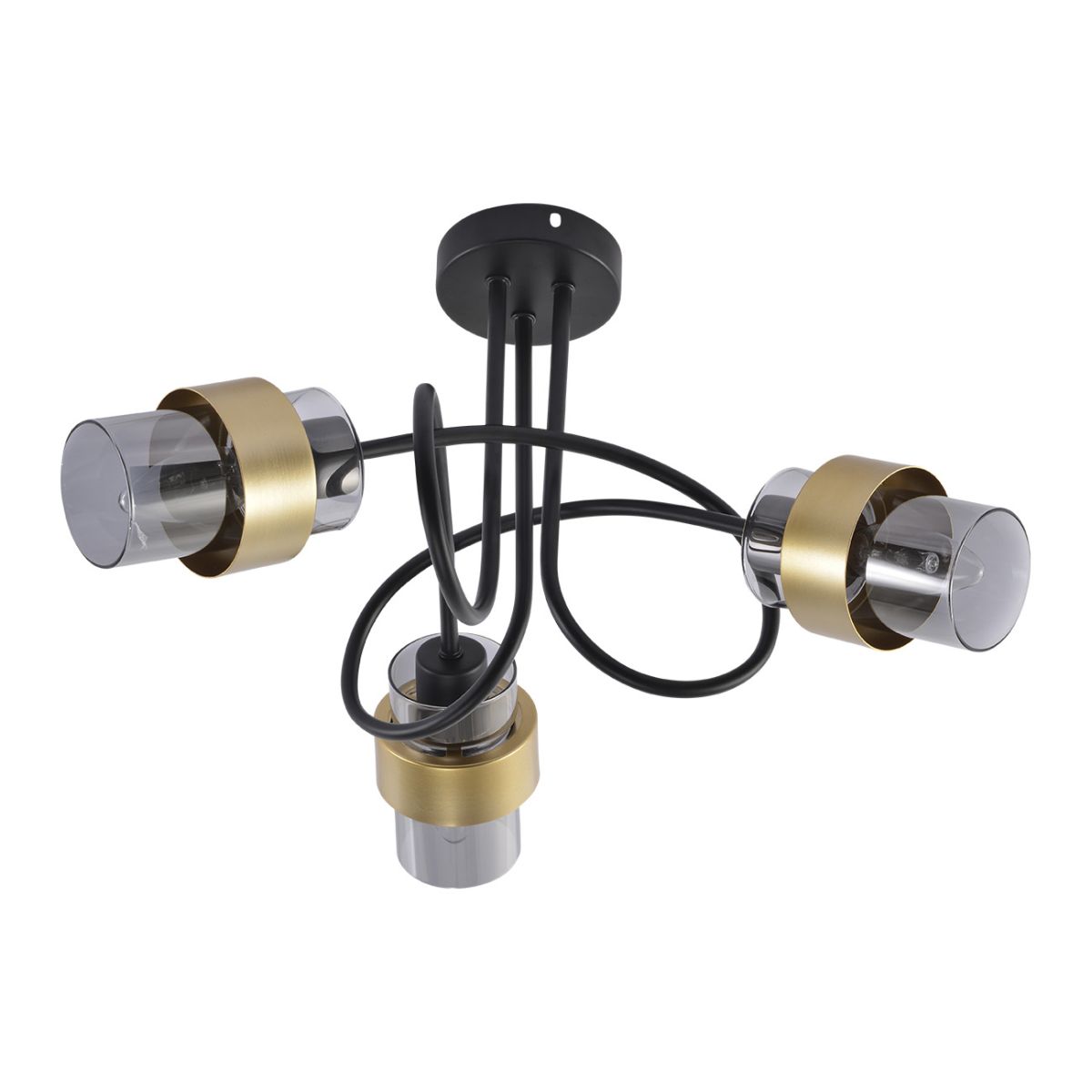 Потолочный светильник на натяжной потолок Escada Hurricane 1139/3P Black/Gold в Санкт-Петербурге