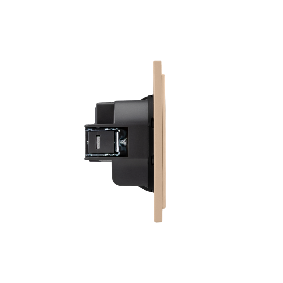 Розетка SETE 1-ая с/з с/у, со шторками 16А кашемир IP20/IP44 KRANZ KR-79-0701-2 в Санкт-Петербурге