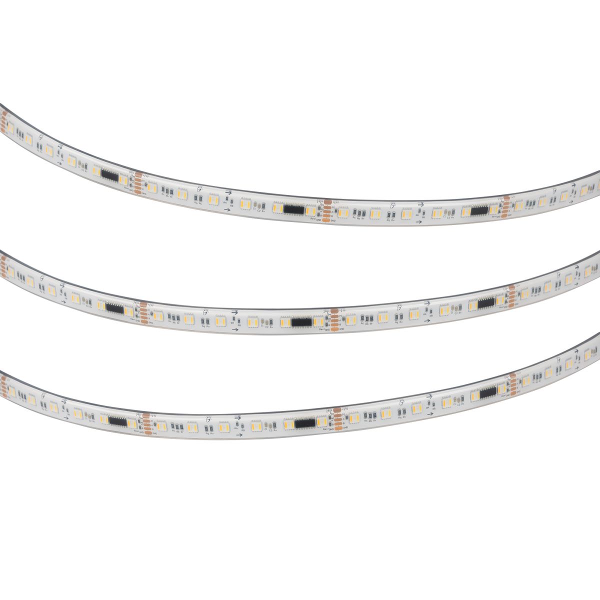 Светодиодная лента герметичная Arlight DMX-PS-B60-14mm 24V RGBW-MIX-PX6 (15 W/m, IP67, 5m) 065141 в Санкт-Петербурге