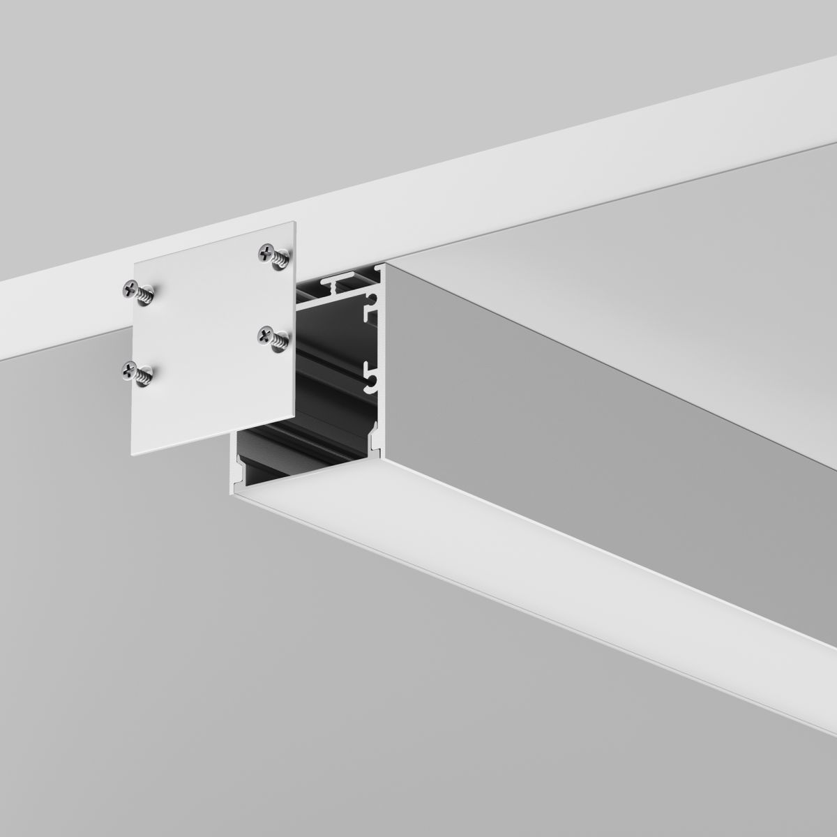 Алюминиевый профиль накладной-подвесной 35x35 Maytoni Led Strip ALM-3535BT-S-3M 633002 в Санкт-Петербурге