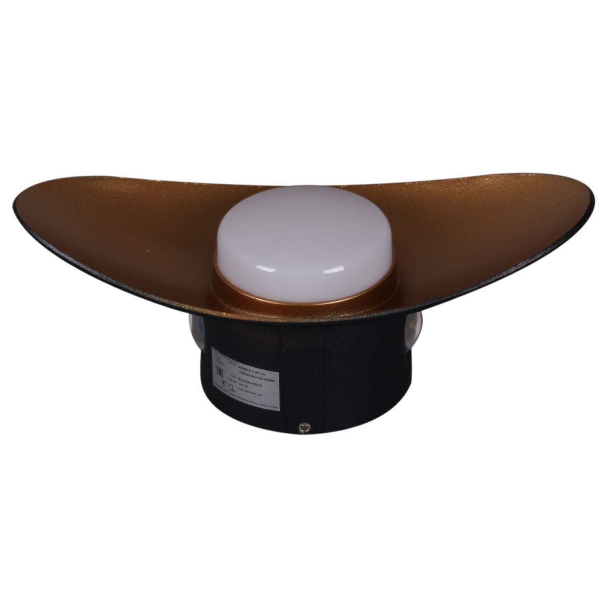 Уличный настенный светильник Reluce 86868-9.2-001JH LED7W BK+GD в Санкт-Петербурге