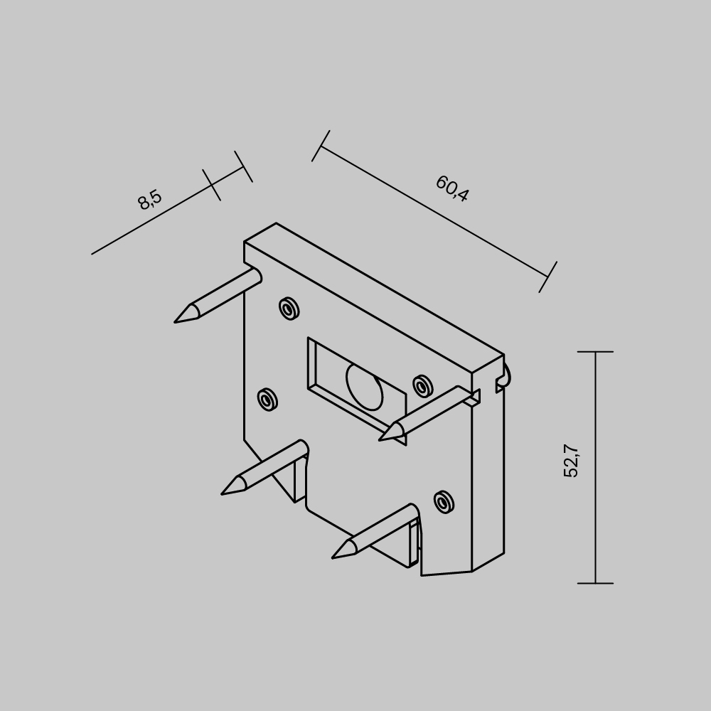 Торцевая заглушка Maytoni Exility TRA034D-EC-422W в Санкт-Петербурге