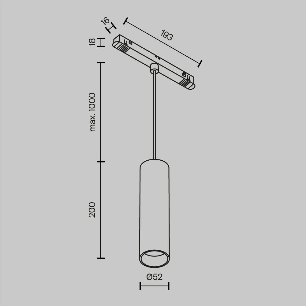 Трековый подвесной магнитный светильник Maytoni Focus LED TR041-2-12W4K-W в Санкт-Петербурге