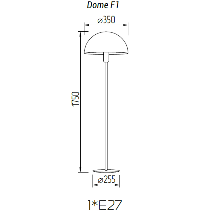 Торшер TopDecor Dome F1 12 R в Санкт-Петербурге