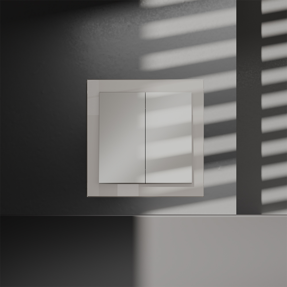 Перекрестный переключатель встраиваемый Voltum S70 двухклавишный 10А, (кашемир) VLS020503 в #REGION_NAME_DECLINE_PP#