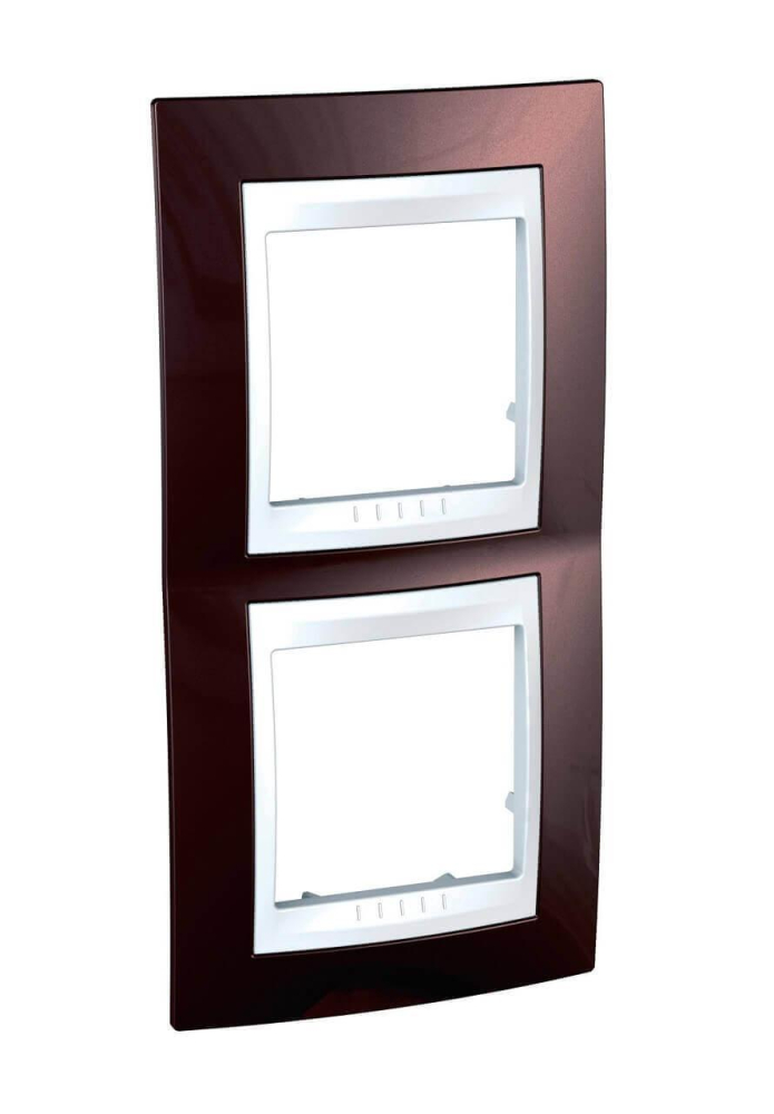 Рамка 2-постовая вертикальная Schneider Electric Unica Хамелеон MGU6.004V.851 в Санкт-Петербурге