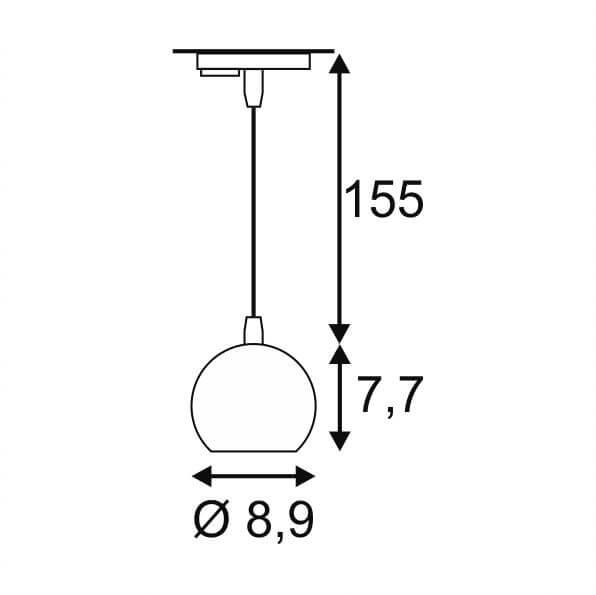 Трековый светильник SLV 1Phase-Track Light Eye PD GU10 144020 в Санкт-Петербурге