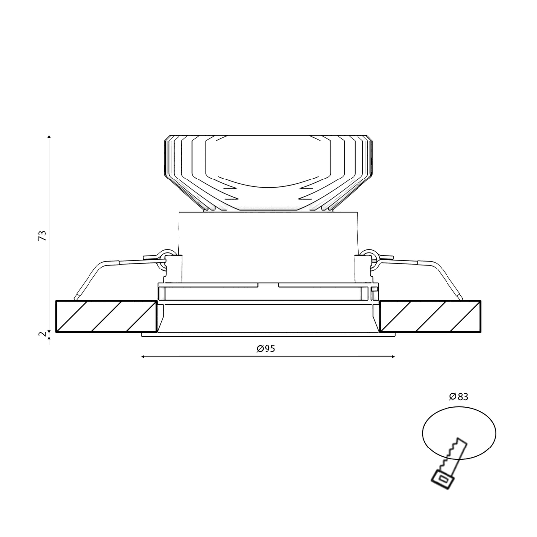 Корпус встраиваемого светильника SWG COMBO-41-BL 004181 в Санкт-Петербурге