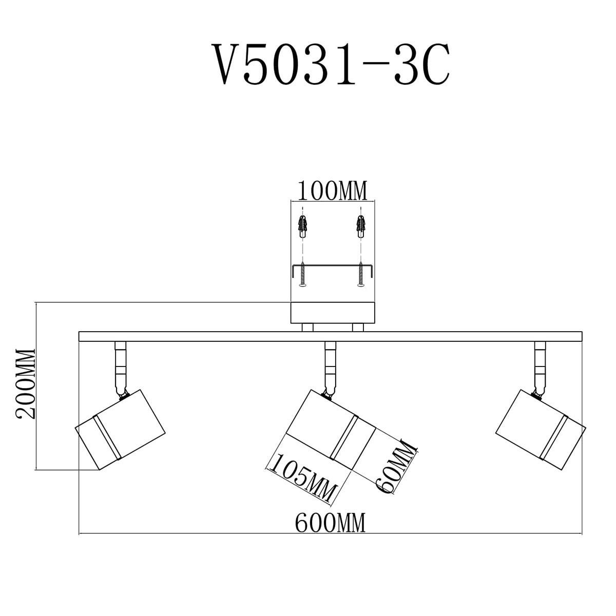 Спот Moderli David V5031-3C в #REGION_NAME_DECLINE_PP#