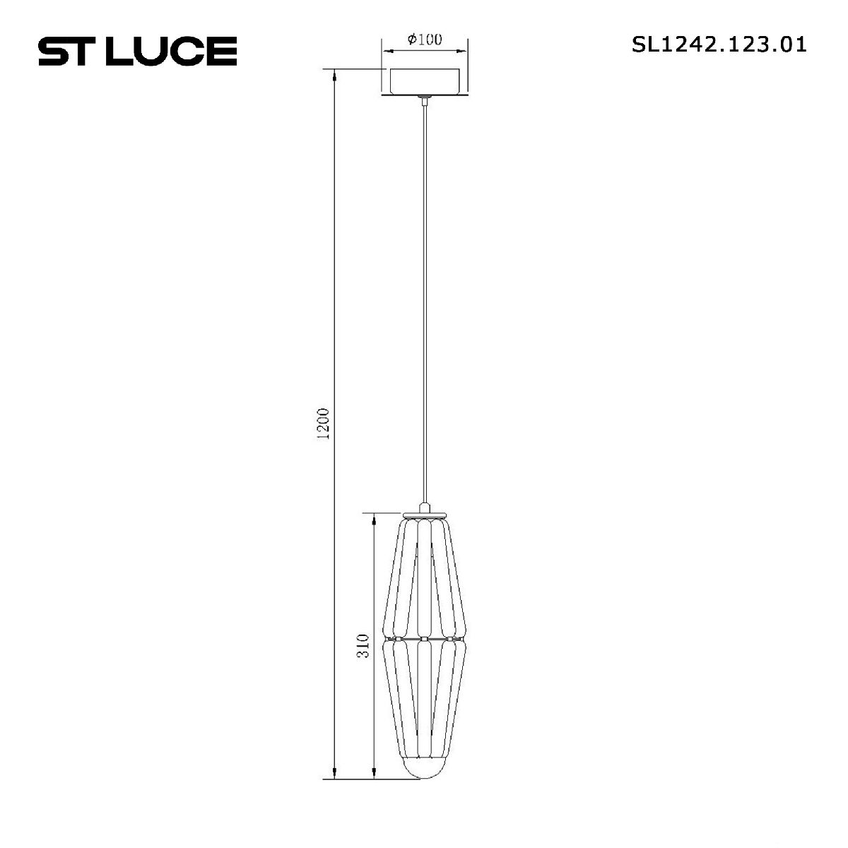 Подвесной светильник ST Luce Ciara SL1242.123.01 в Санкт-Петербурге