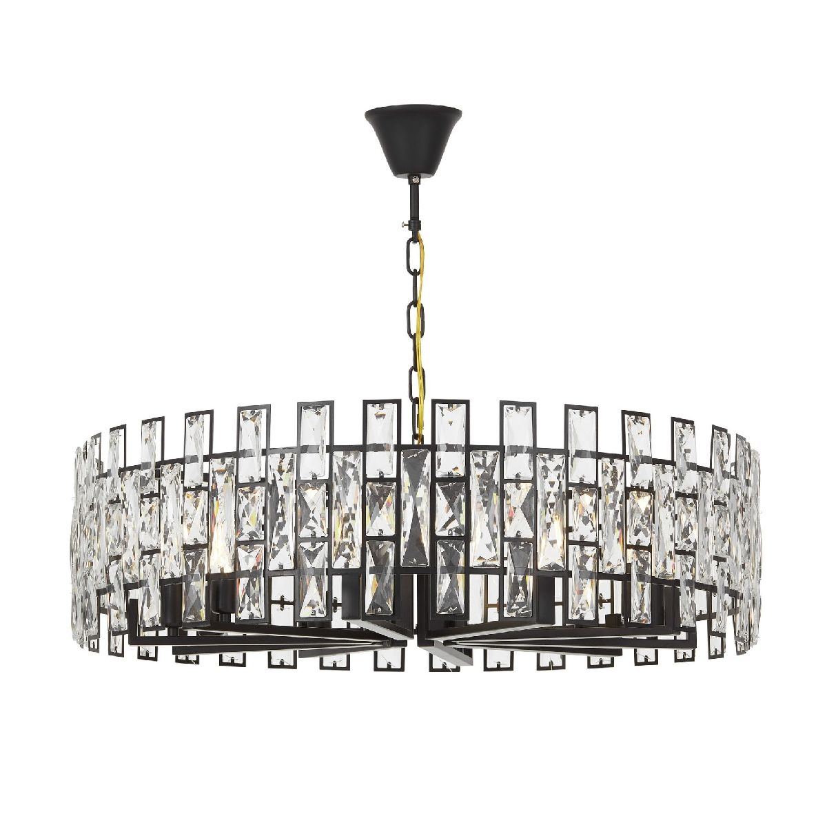 Подвесная люстра Lumina Deco Florina LDP 7041-800 BK в Санкт-Петербурге