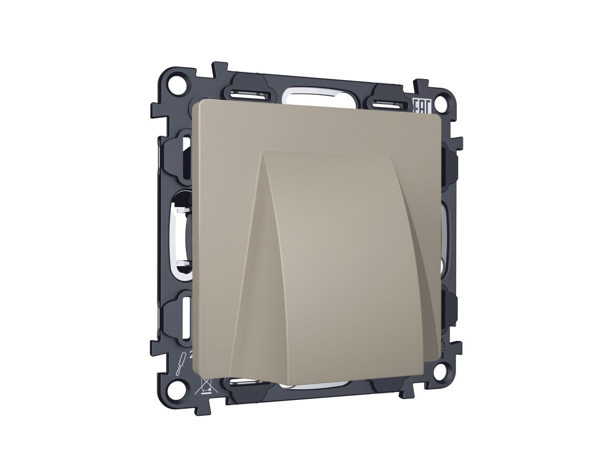 Комплект вывода кабеля с фиксатором Alfa Серо-бежевый матовый Quant Ambrella Volt MA375810 (AP3758, VM238) в #REGION_NAME_DECLINE_PP#