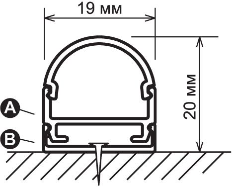 Алюминиевый профиль Elektrostandard 4690389044106 LL-2-ALP005 a028281 в Санкт-Петербурге