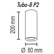 Потолочный светильник TopDecor Tubo8 P2 10 G в #REGION_NAME_DECLINE_PP#