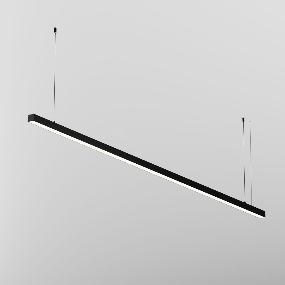 Линейный подвесной светильник Maytoni Technical 3000K 35x35 (Черный, 2 м) LL312015 в Санкт-Петербурге